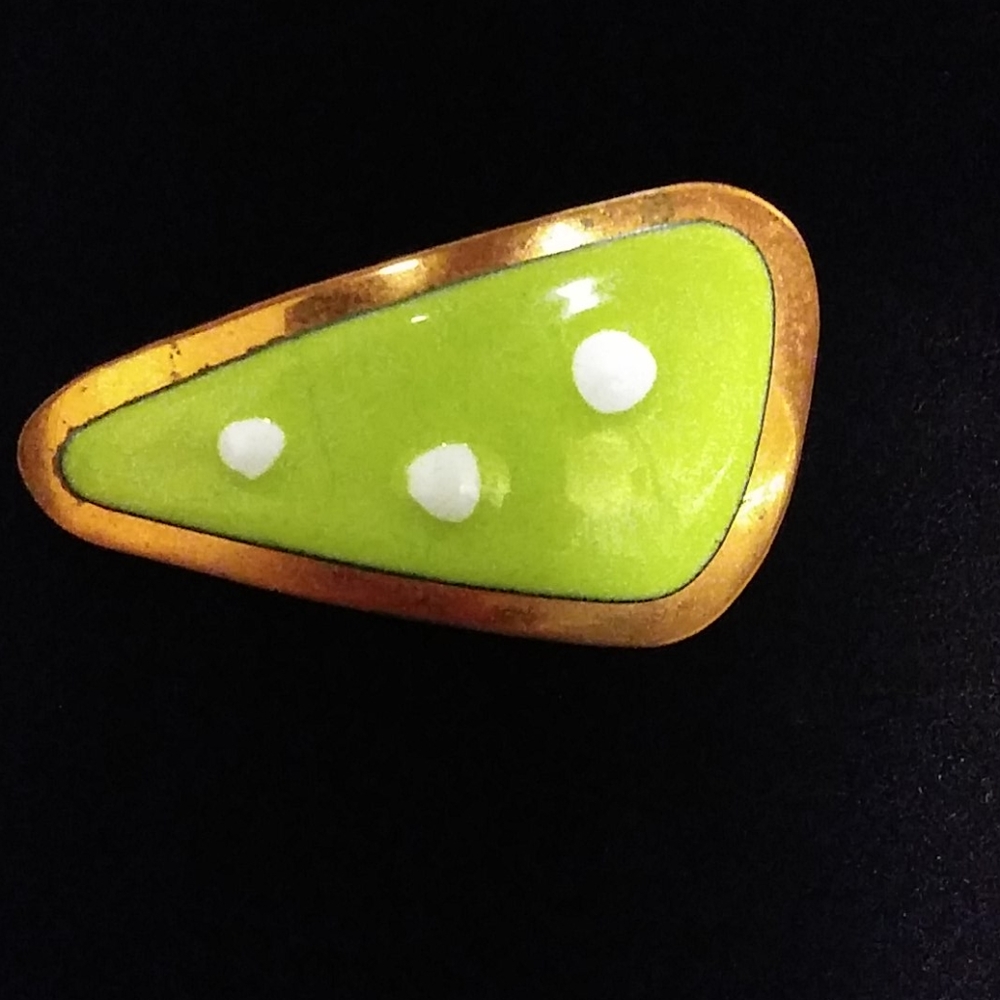 Vintage Genuine Copper 60s Mod Brooch